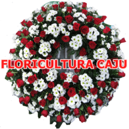 28 - COROA DE FLORES LUXO EUROPÉIA TAMANHO (1,40 X 1,00 )